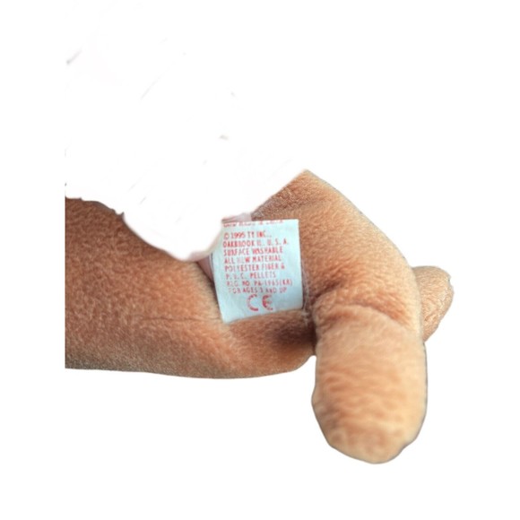 Vintage Ty Beanie Baby Tusk the Brown Walrus Plush Toy with NO TAG 1995 - Picture 3 of 3